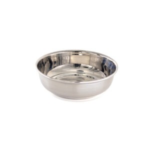 Isometric top view of the Stainless Steel Kaaglat Shaving Bowl